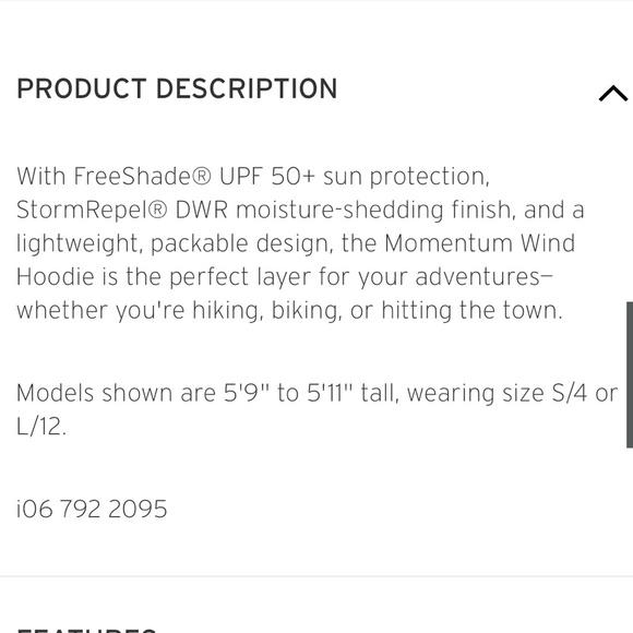 NWT Eddie Bauer *New Style* Womens Momentum Wind Hoodie Black Sz‎ L Tall Jacket - Picture 9 of 12